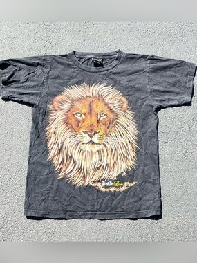 Vintage Y2K Thailand Lion Graphic Tee by My Dream MD Tribal Style Size Large